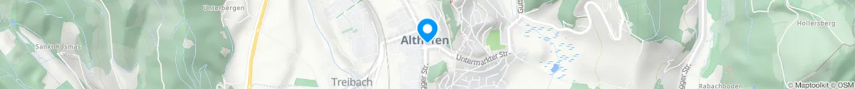 Kartendarstellung des Standorts für Salvator Apotheke in 9330 Althofen